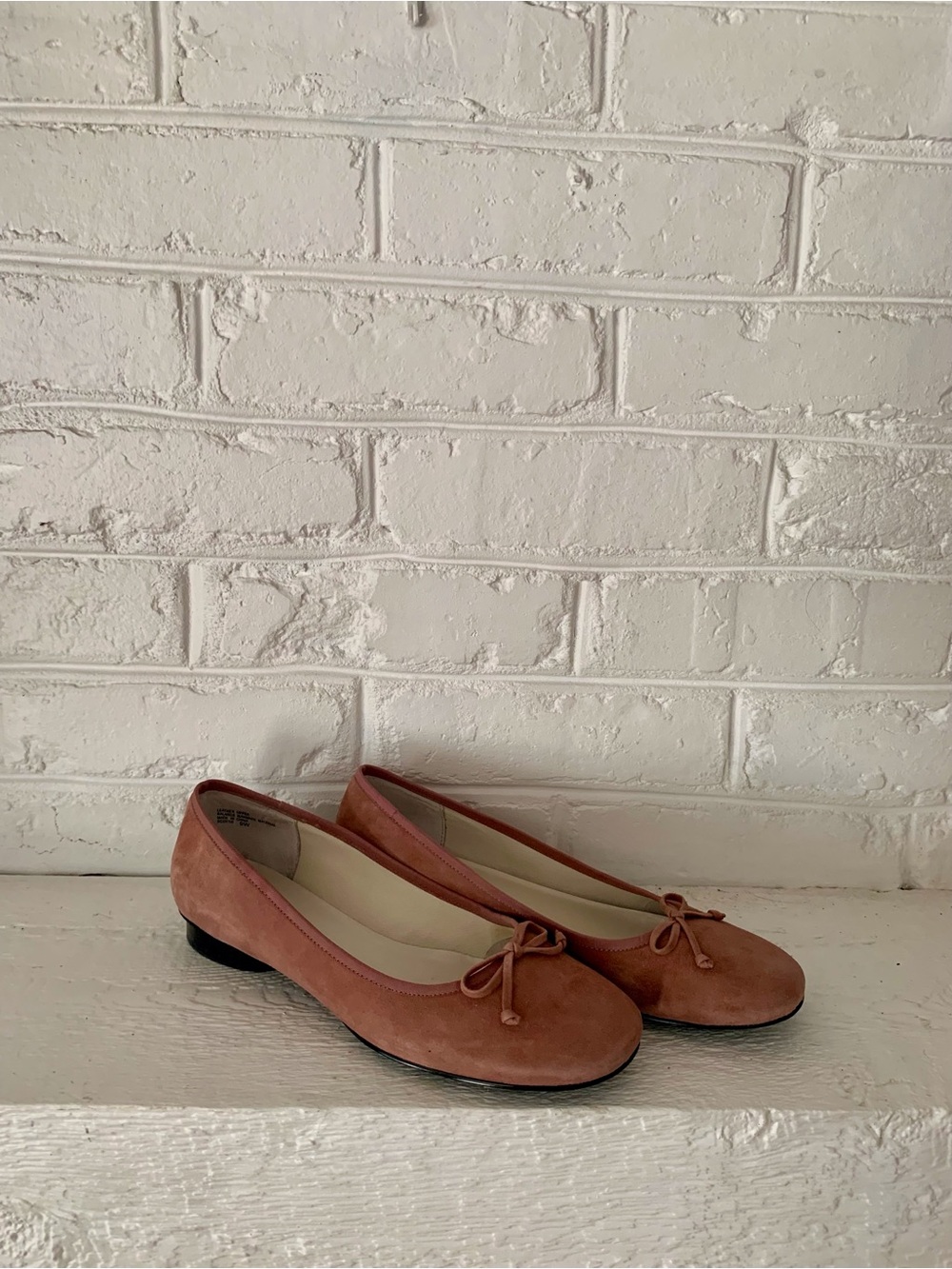 BP. Dusty Pink Leather Suede Bow Slip-On Ballet Flats Round Toe Women’s 9W